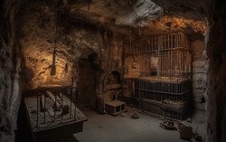 A photograph presenting a spine-tingling view of a medieva