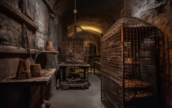 A photograph presenting a spine-tingling view of a medieva