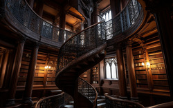 A photograph that showcases the elegance of a stately old 