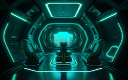 a captivating Zoom background that features the interior o